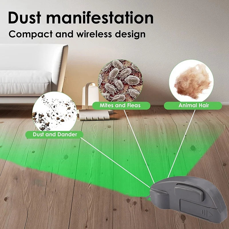 Utility Household Dust Light Green Torch Vacuum Cleaner Dust Light Laser Light Cleaning and Sanitation Pet Hair Vacuum Cleaner