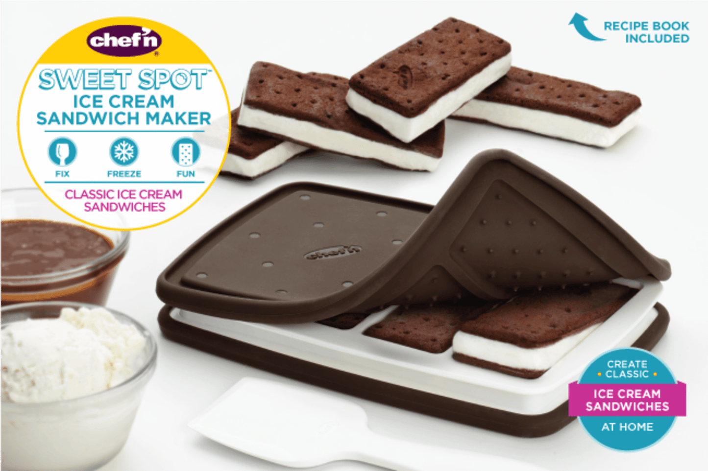 Sweet Spot Ice Cream Sandwich Maker in Black